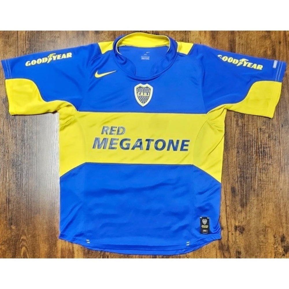 Boca Juniors Soccer Jersey‎ Small Blue 2005-06 Home Kit Football Nike Argentina